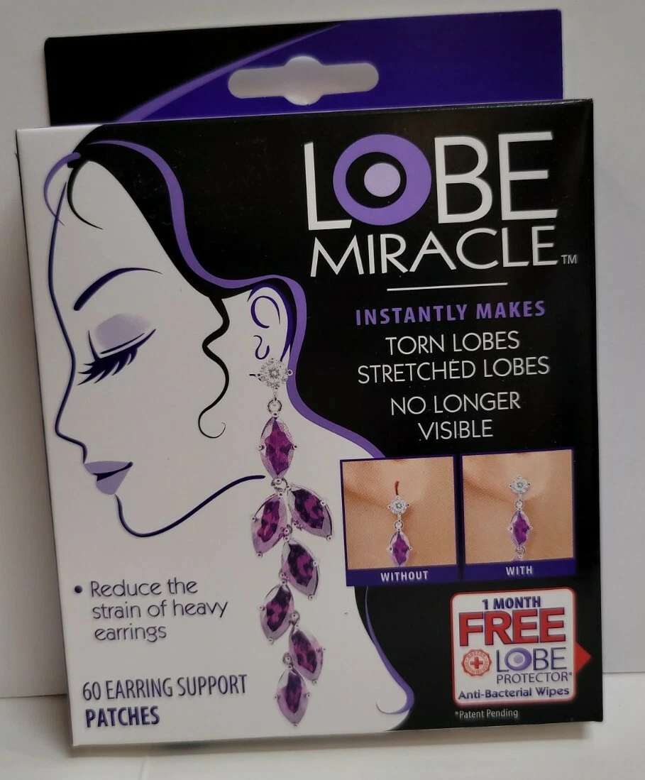 Lobe Miracle Ear Lobe Support Patches, 60 Count