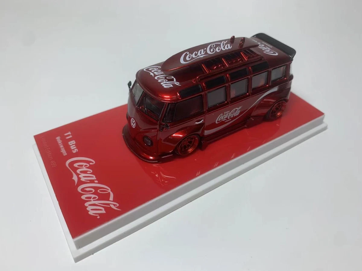 Flame 1/64 Scale Volkswagen VW T1 Type1 Bus RWB ---Coca-Cola