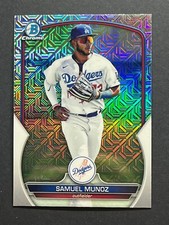2023 Bowman Chrome - Prospects  Mojo Refractor #BCP-182 Samuel Munoz (RC)