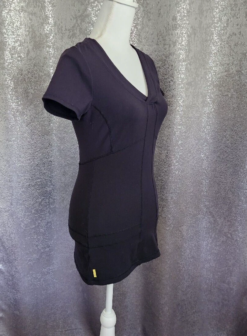 lole running vented mesh back stretch short sleeve shirt