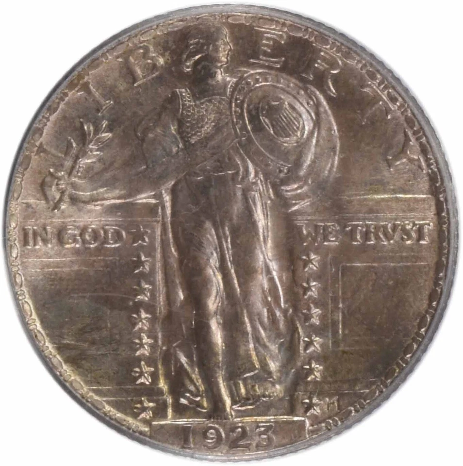 1923 Standing Liberty Silver Quarter MS66 PCGS (CAC) - Image 3 of 4