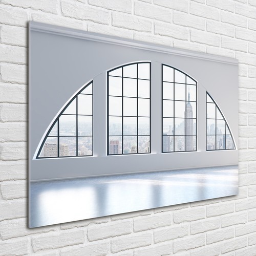 Tulup Tableau Sur Verre Trempé Image 70x100 - Tigre blanc