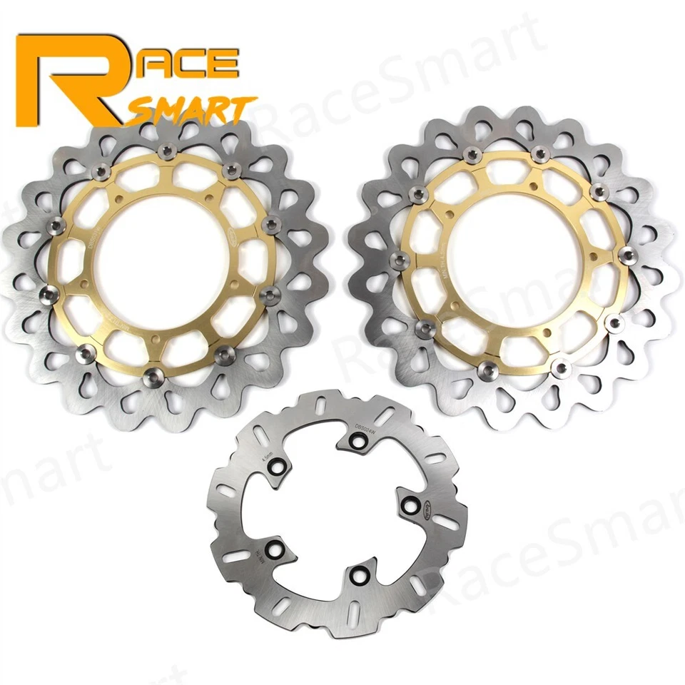 Rotores de freno delanteros traseros discos + pastillas YZF-R1 YZF-R1M para Yamaha YZF R1 2015 2016 Foto 2 de 4