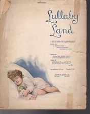 Lullaby Land (The Pussy Cat Sheet Music 1909 DeTakacs