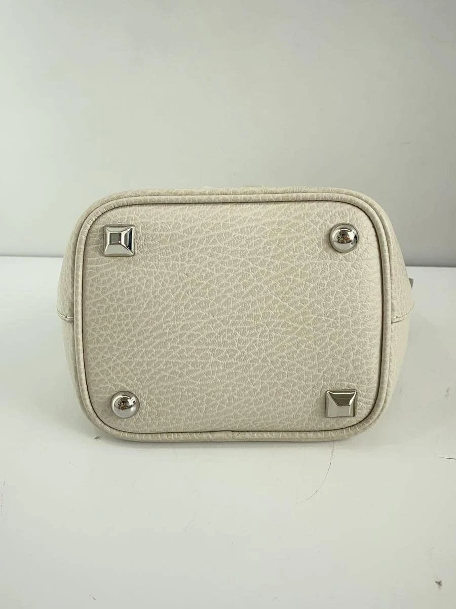 Borsa a tracolla Maison Margiela in pelle 2 vie 5Ac secchiello bianca borsa donna originale LT
