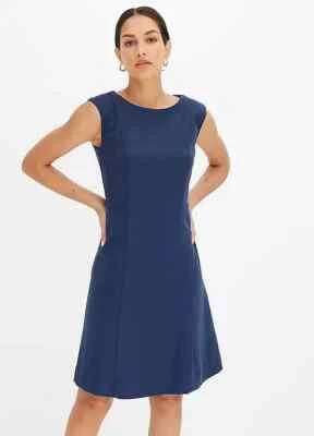 Freemans Azul Oscuro Vestido Skater Talla Grande GB 22 (fm176-6) - Imagen 1 de 3