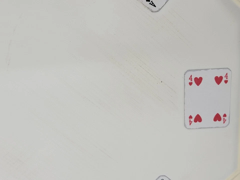 Vietri Made in Italy Drink Tray Poker Cards Man Cave Wooden Vintage - Image 4 of 4