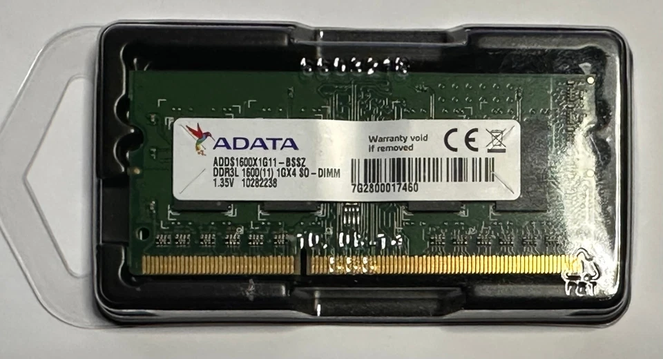 ADATA RAM 1 GB x notebook ADDS1600X1G11-BSSZ DDR3L 1600(11) 1GX4 SO-DIMM 1,35 V - Immagine 3 di 3