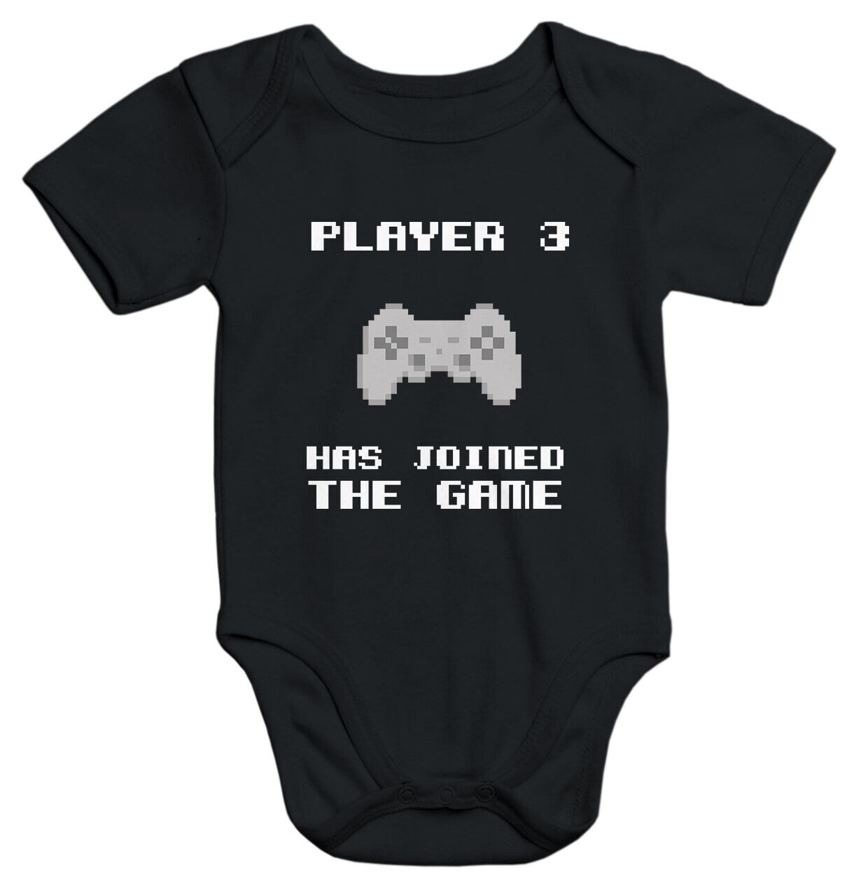 игрок kurzarm Baby-Body mit Aufdruck 3 присоединился к игре Bio-Baumwolle