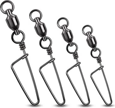 High-strength Ball Bearing Fishing Swivel with Coastlock Snap Connector 18-503LB