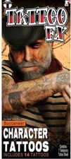 Temporäres Tattoo Bucaneer Figur Tattoos