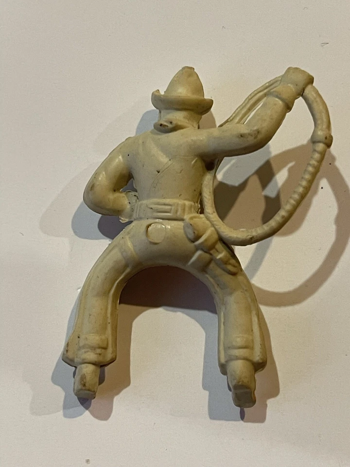 MARX 60MM WESTERN TOWN VAQUERO, AMARILLO, VINTAGE, ORIGINAL Foto 2 de 2