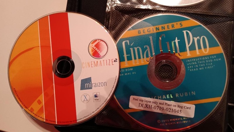 VINTAGE-Cinematize 2 & Beginners Final Cut Pro- (2) Software CD's