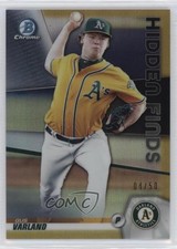2020 Bowman Hidden Finds Chrome Gold Refractor 4/50 Gus Varland #HF-GV 0sm9