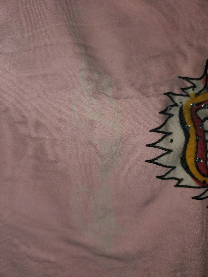 Camiseta Rosa Claro Niñas Talla 10/12 Ed Hardy Tiger L/S. Buen estado Foto 3 de 4