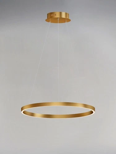 Gold LED Pendant from the Groove WiZ Collection - Picture 1 of 4