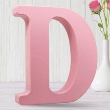 8 Inch Pink Wood Letters Unfinished for Wall Decor - Perfect for DIY Craft