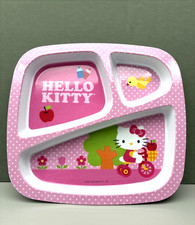 HELLO KITTY Divided Plastic Food Snack Plate 2013