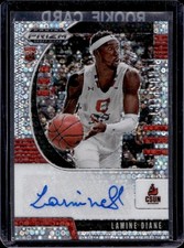 Lamine Diane Cal State Northridge Basketball Prizm Fast Break Silver auto card