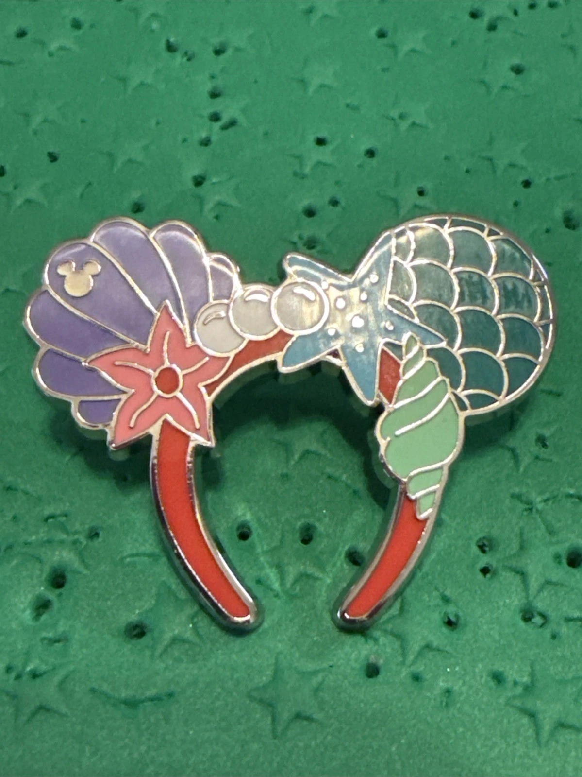 2025 WDW Hidden Disney Pin Ariel Ear Headband Ear Hat Hidden Mickey Pin