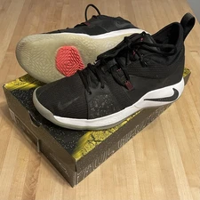 Paul George PG 2 ‘Taurus’ AJ2039-003 Black/White/Solar Red Mens Size 11 w/ Box