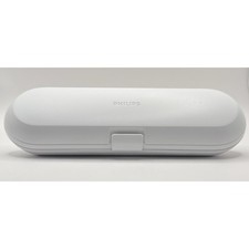 Philips Sonicare Optimal Clean White Travel Case Toothbrush Holder Open Box
