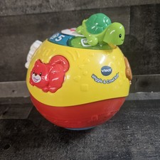 Vtech Wiggle  Crawl Ball Light Up Sound Learning 8" Toddler Toy