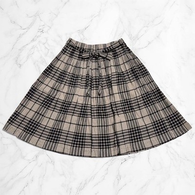 【正規品】Coco check pleats skirt beige S Tsumori Chisato Checkered Skirt Knee-Length Beige Size M | eBay