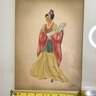Vintage Original Famous Airbrush Hawaiian Artist Gill of lovely Lady — photo 6