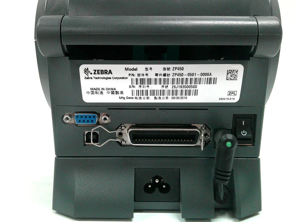 Zebra ZP 450 Thermal Label Printer - Image 4 of 4