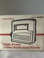 Realistic 44-233A High Power Video-Audio Tape Eraser with Original Packaging
