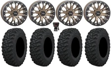 System 3 SB-4 14" Wheels Bronze (6+1) 29" Trekker Tires Polaris Sportsman / RZR