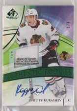 2020 Upper Deck SP Game Used Green Tag 1/3 Philipp Kurashev #196 Patch Auto 04u3