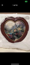 Thomas Kinkade "Home Is Where The Heart Is"  Heart Framed Canvas Collection (5)