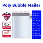 100PC #0 6x9 Poly Bubble Mailer Kraft Padded Envelopes Shipping Bags MADE IN USA