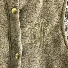 MarleyLilly Womens Small Polyester Sleeveless Zipper Button Vest