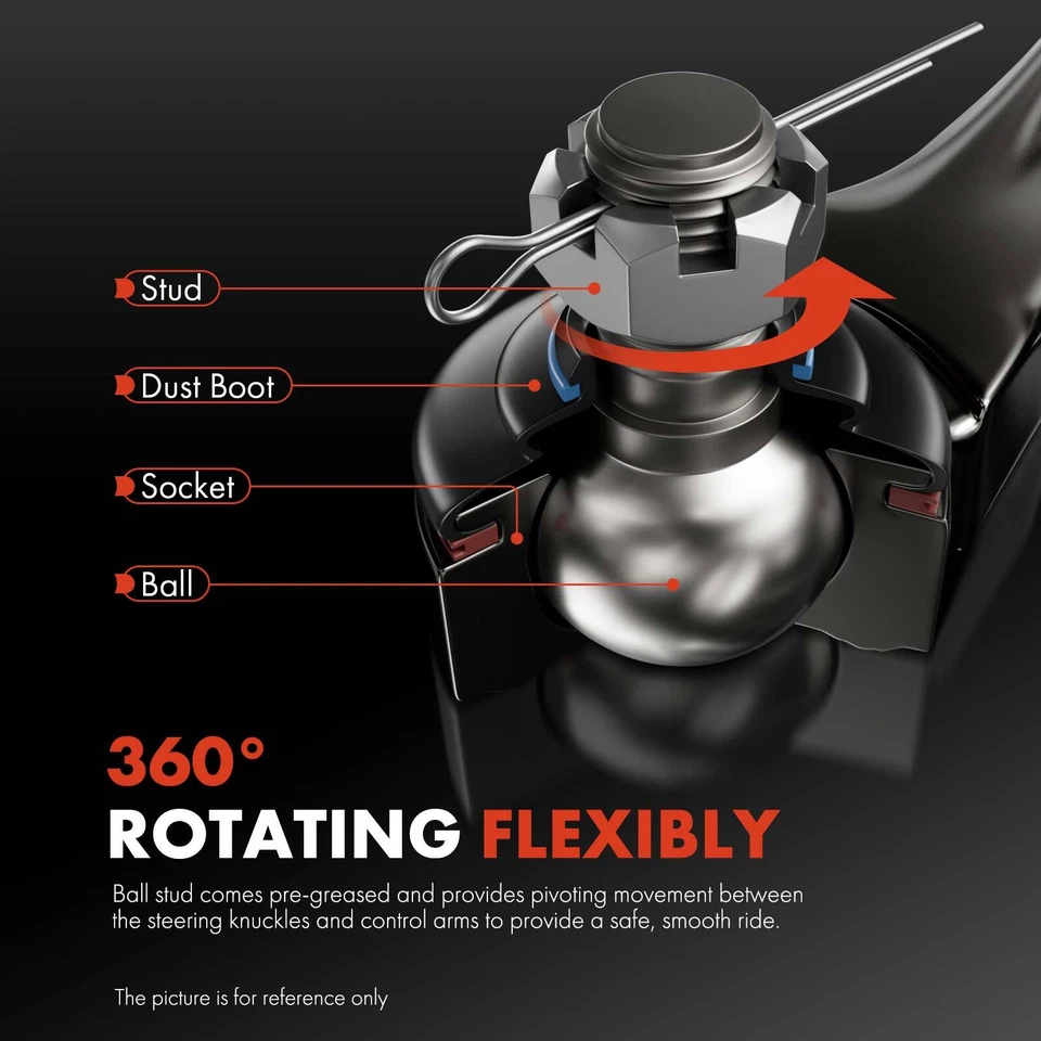 2Pcs Front Lower Forward Control Arm w/ Ball Joint for BMW 535i 650i 750i xDrive - Image 4 of 4