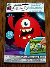One Eyed Monster Large Colorforms Fun Pack game Sticker Story Adventure Play SET
