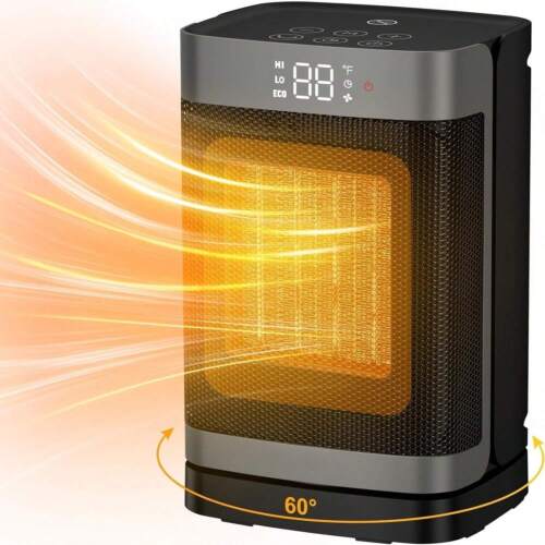 Indoor Thermostat Space Heater, 1500W PTC Electric Heater,-Spring discount