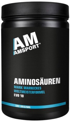 AMSPORT Aminosäuren Pulver 750g Dose EVO 10 Weltmeisterformel von Mark Warnecke