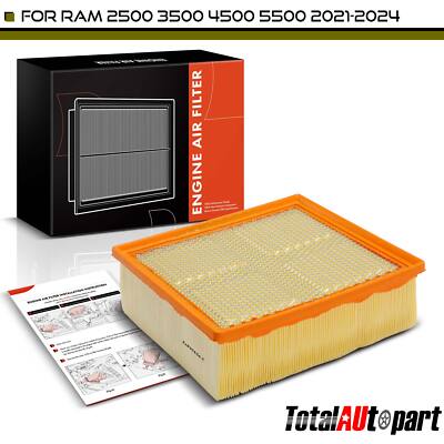 New Engine Air Filter for Ram 2500 3500 4500 5500 2021 2022 2023 2024 57008652AA