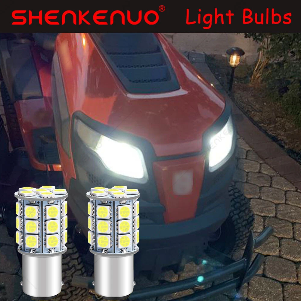 2 LED light bulbs for Yard Machines 13AB775S000 Twin Blade Riding