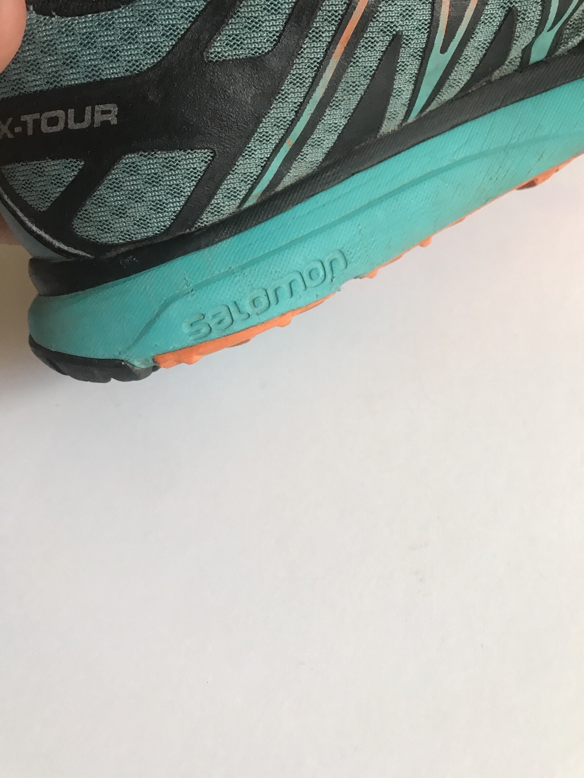 Scarpe da trail blu Salomon X Tour taglia 9 5 US *Senza solette*