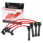 JDMSPEED Red Ignition Spark Plug Wires Set FOR Mazda Miata 1990-2000 1.6L 1.8L