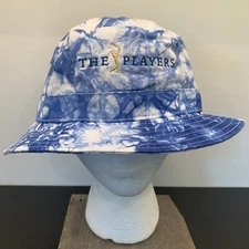 The Players Championship Bucket Hat Blue White Tie Dye Golf Tournament Beach TPC