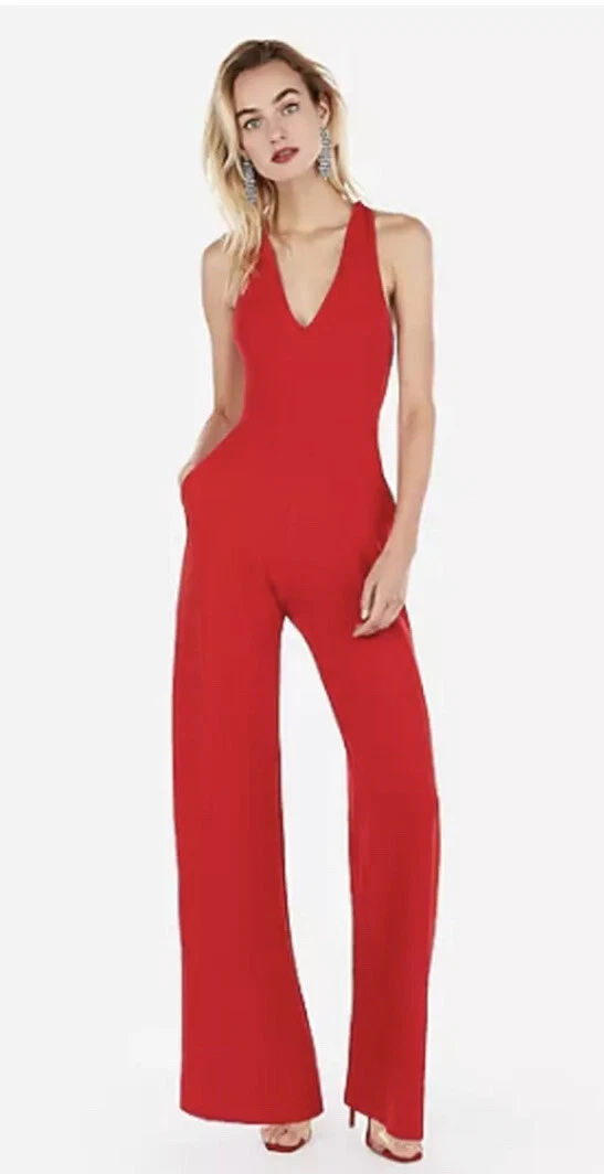 Red jumpsuit express discount