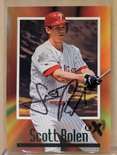 1997 EX 2000 Emerald GREEN Auto Scott Rolen #89 Autograph RARE MAIL IN REDEEMED