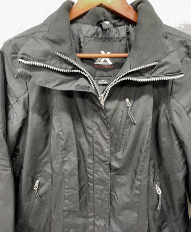 Zeroxposur Jacket Men M Black Midweight Full Zip Pockets Casual Ski Coat - Image 2 of 4