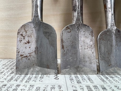 Vintage Japanese Chisel 10set Nomi /Hand Plane Saw Iron Hammer Hand Tool/d51 - Picture 15 of 24