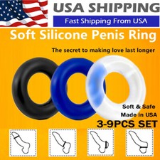 Penis Extender Enlarger Sleeve Ring for Men Reusable Condoms Delay Ejaculation